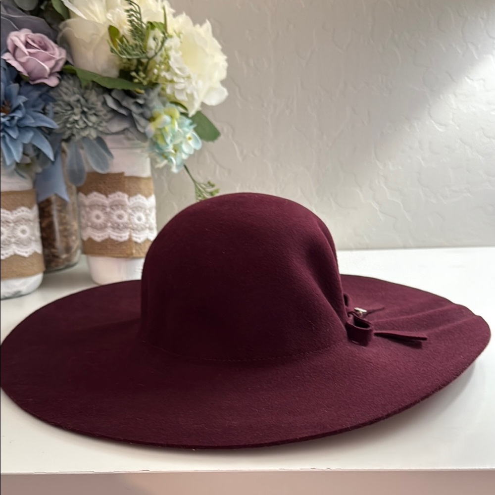 Lane Bryant Purple Wide-Brimmed Hat